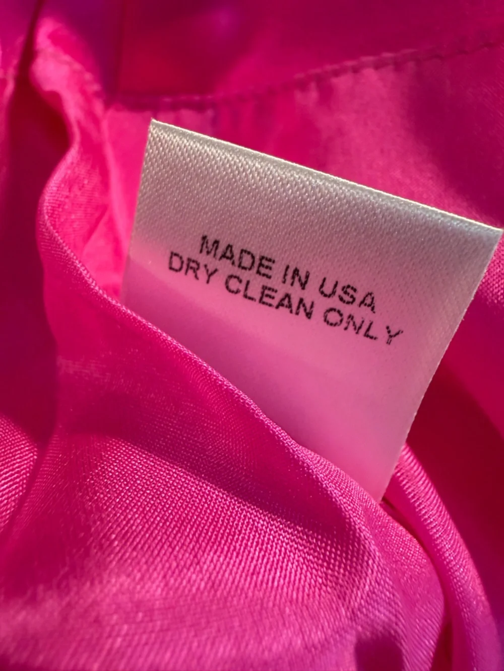NWT Michelle Mason ‘Ruched Silk-Satin Mini Skirt’ in “Bright Pink” Size 8